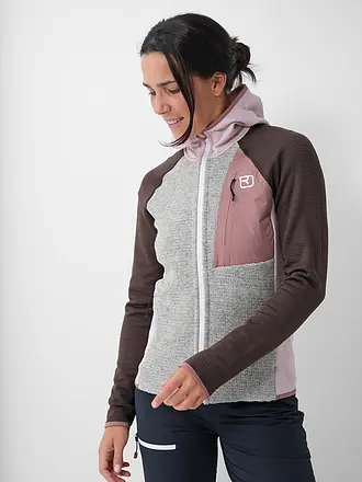 ORTOVOX | Damen Fleecejacke Classic Knit Hoodie | rosa